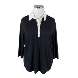 Unisex Gerry Weber - Tricot shirt, size 44 - Black (1)