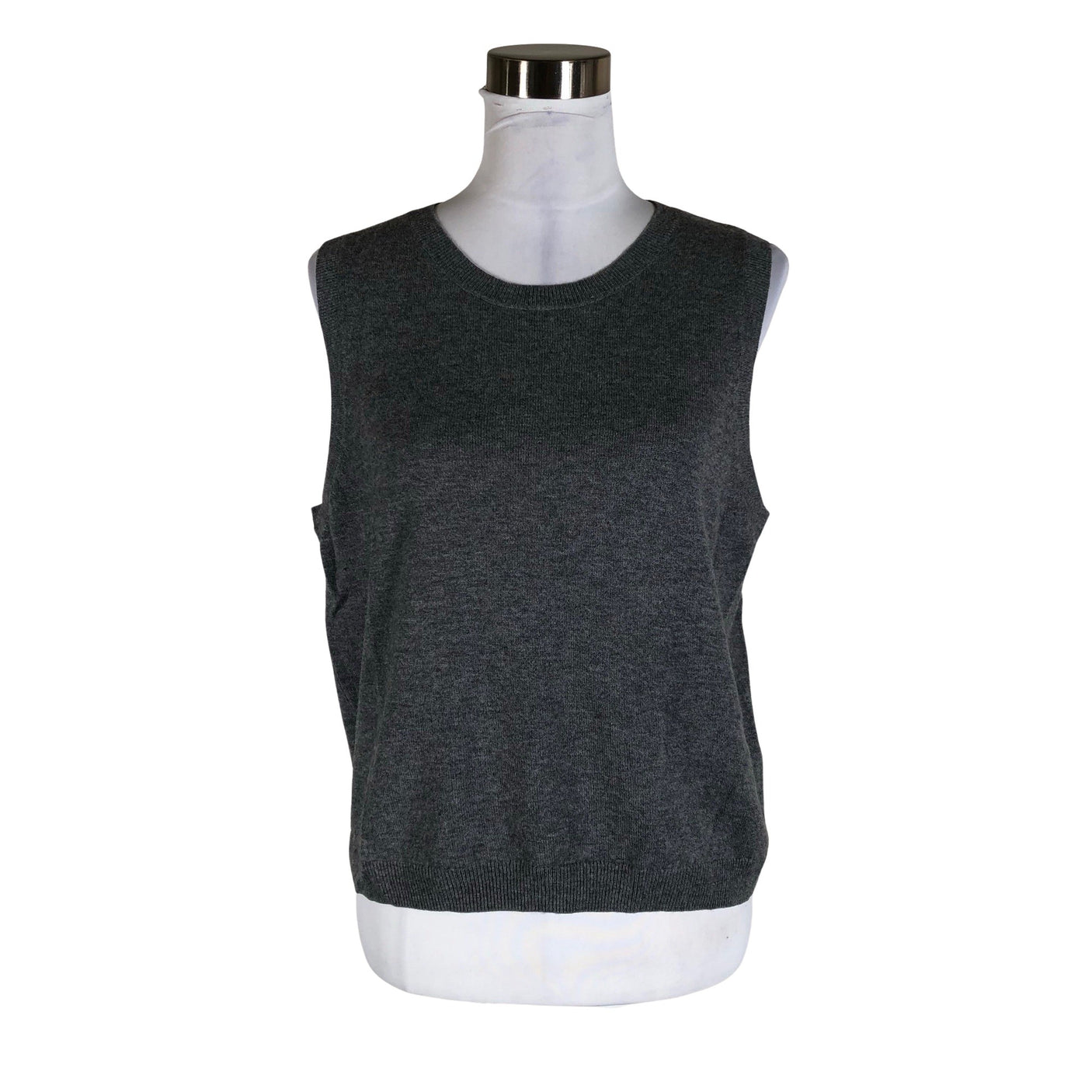 Unisex Part two - Knit vest, size 40 - Gray (1)