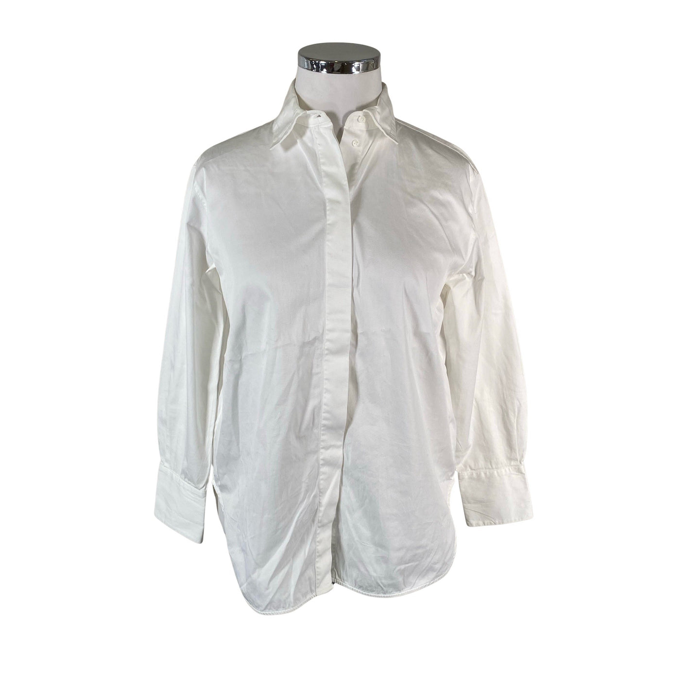 Unisex Massimo Dutti - Collared shirt, size 42 - White (1)
