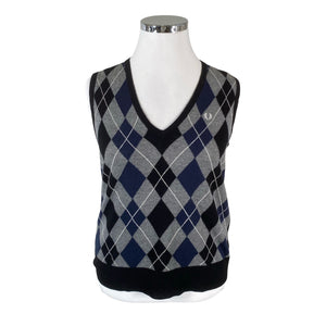 Unisex Fred Perry - Knit vest, size 42 - Black (1)
