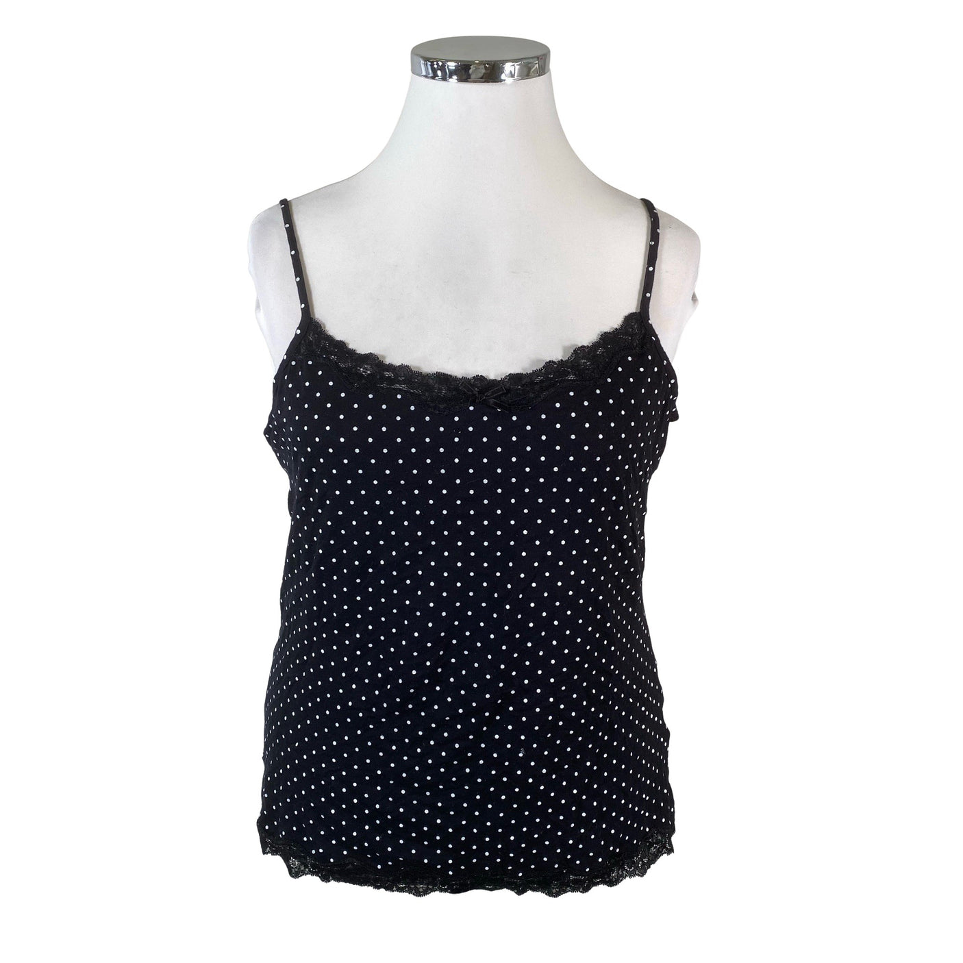 Unisex Lindex - Tricot tank top, size 44 - Black (1)