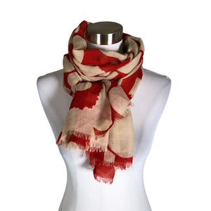 Unisex Marimekko - Scarf, size Maxi - Red (1)