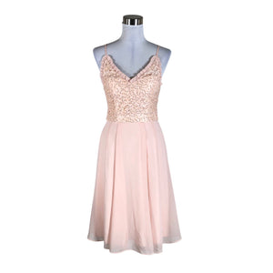 Unisex Skirt&Stiletto - Party dress, size 34 - Light pink (1)