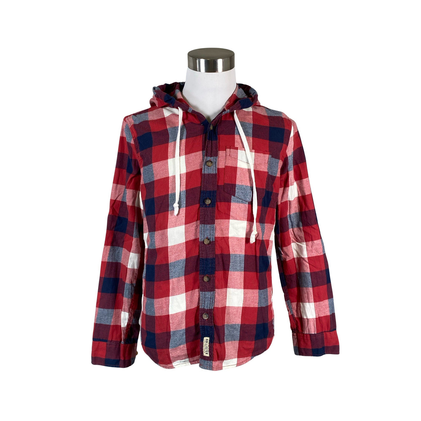 Unisex Hollister - Flannel shirt, size S - Red (1)