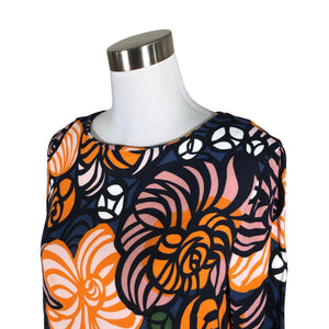 Unisex Marimekko - Schiffon dress, size 38 - Blue (3)