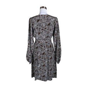 Unisex Andiata - Schiffon dress, size 40 - Brown (2)