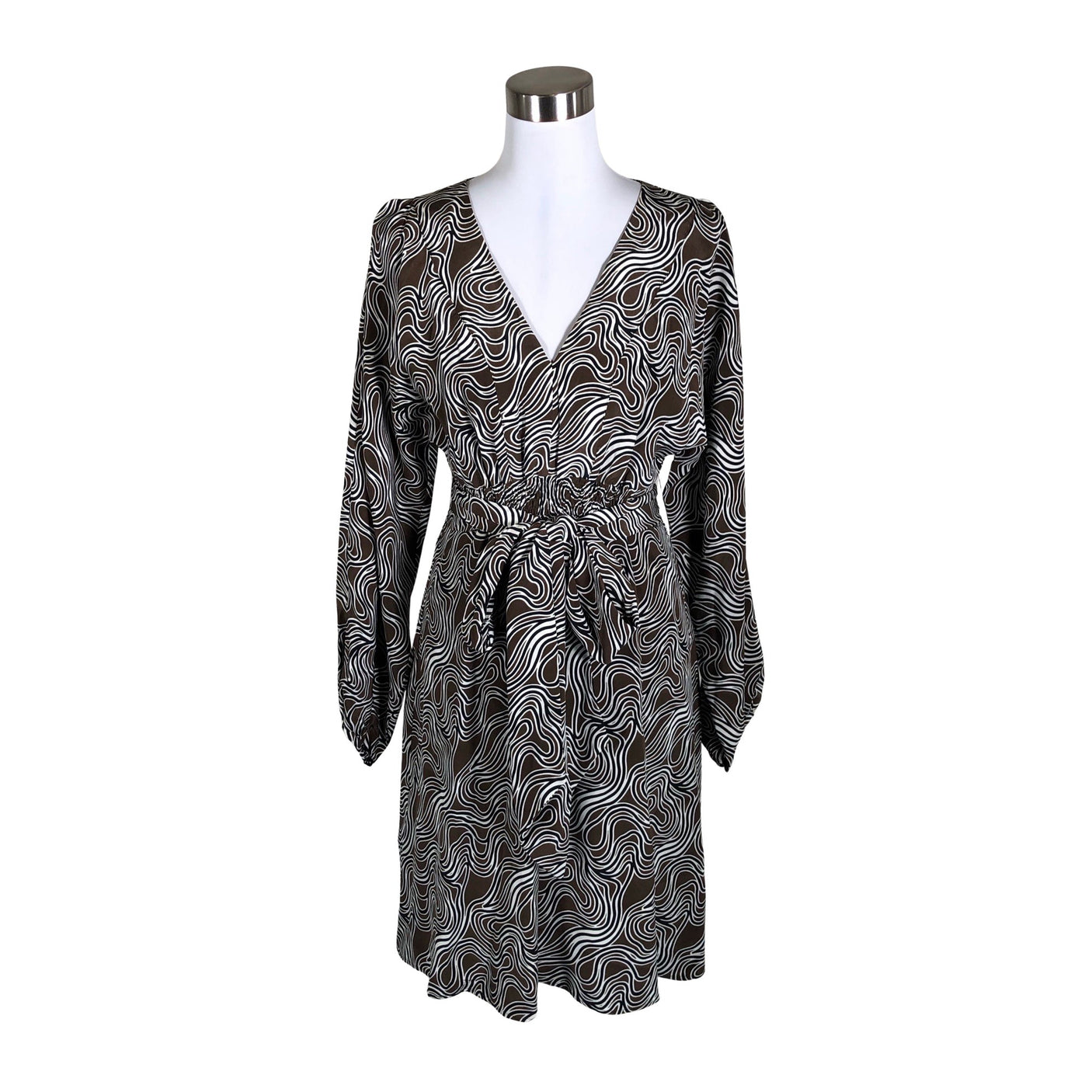 Unisex Andiata - Schiffon dress, size 40 - Brown (1)