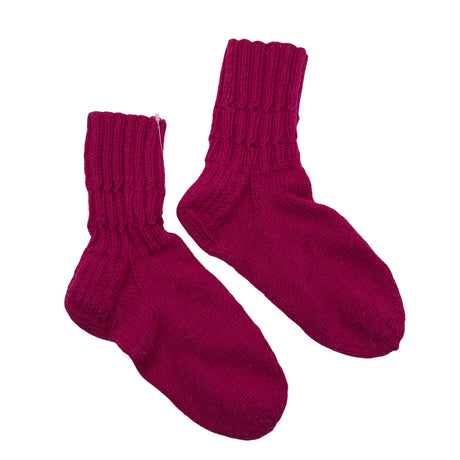 Unisex Handmade - Wool socks, size 38 - Pink ()