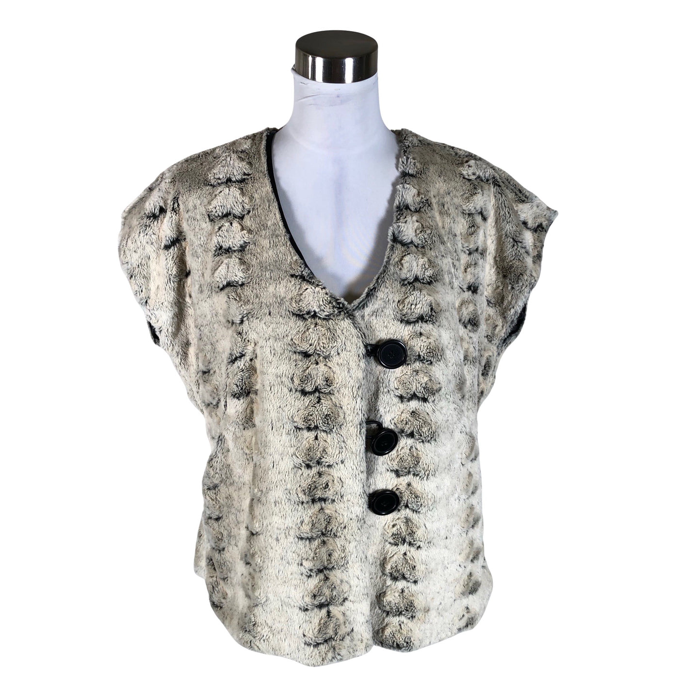 Unisex NP Collection - Faux fur vest, size 40 - Gray (1)