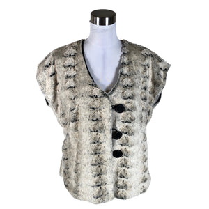 Unisex NP Collection - Faux fur vest, size 40 - Gray (1)