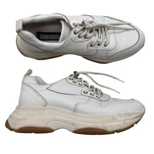Unisex Blue on Blue - Casual sneakers, size 38 - White (1)