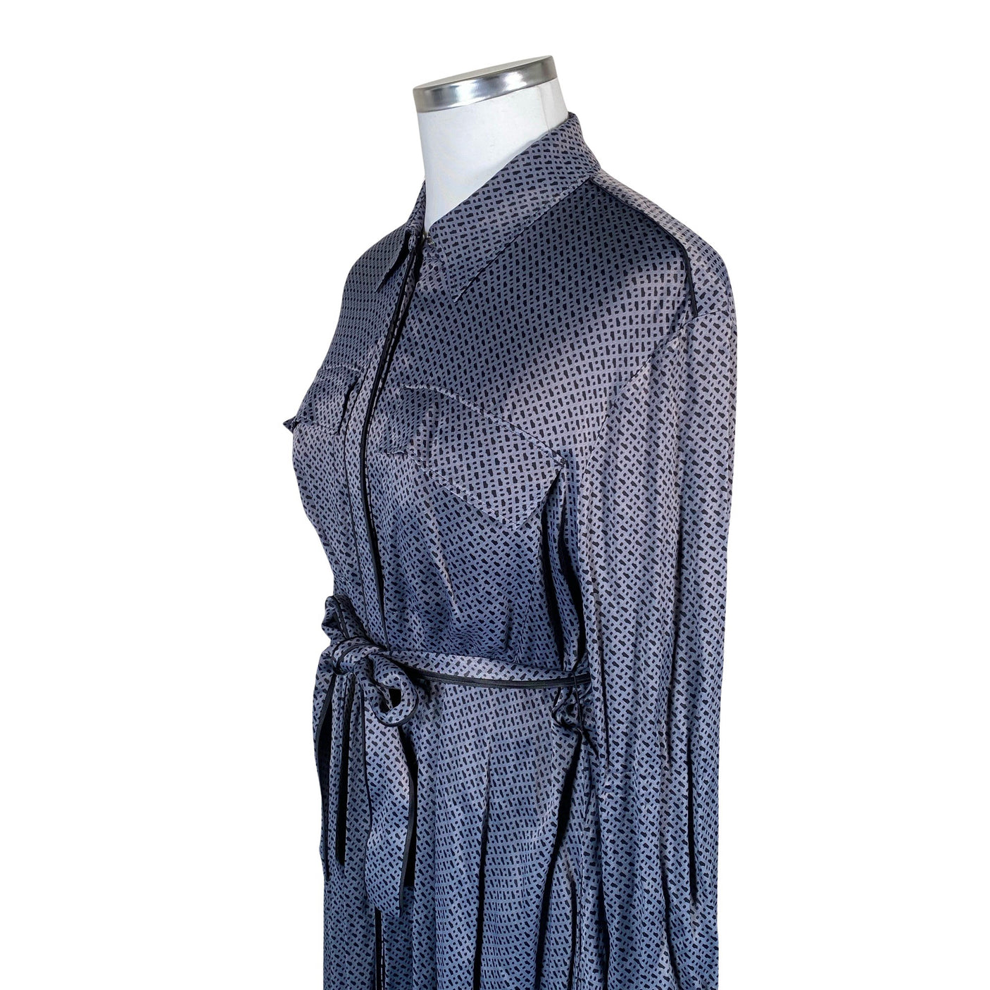 Unisex Hugo Boss - Schiffon dress, size 42 - Gray (3)