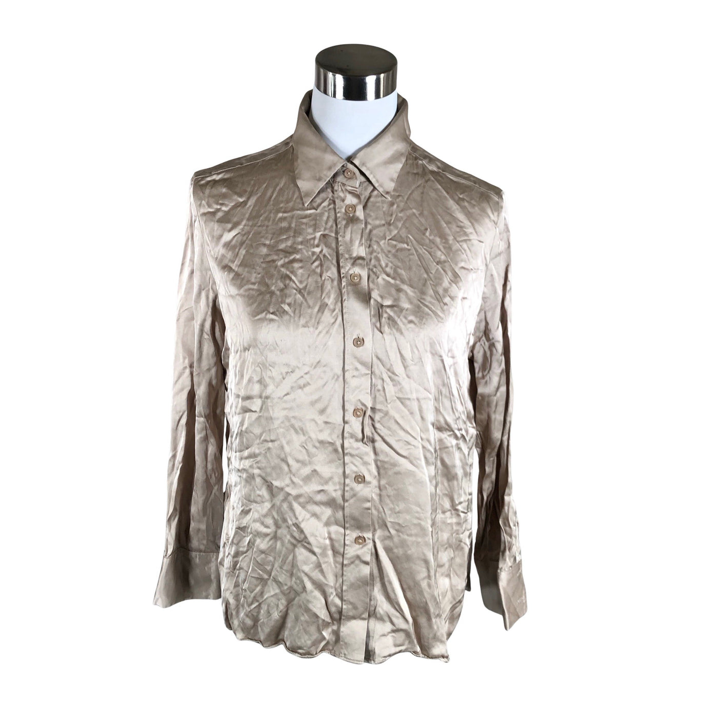 Unisex Massimo Dutti - Party shirt, size 38 - Beige (1)