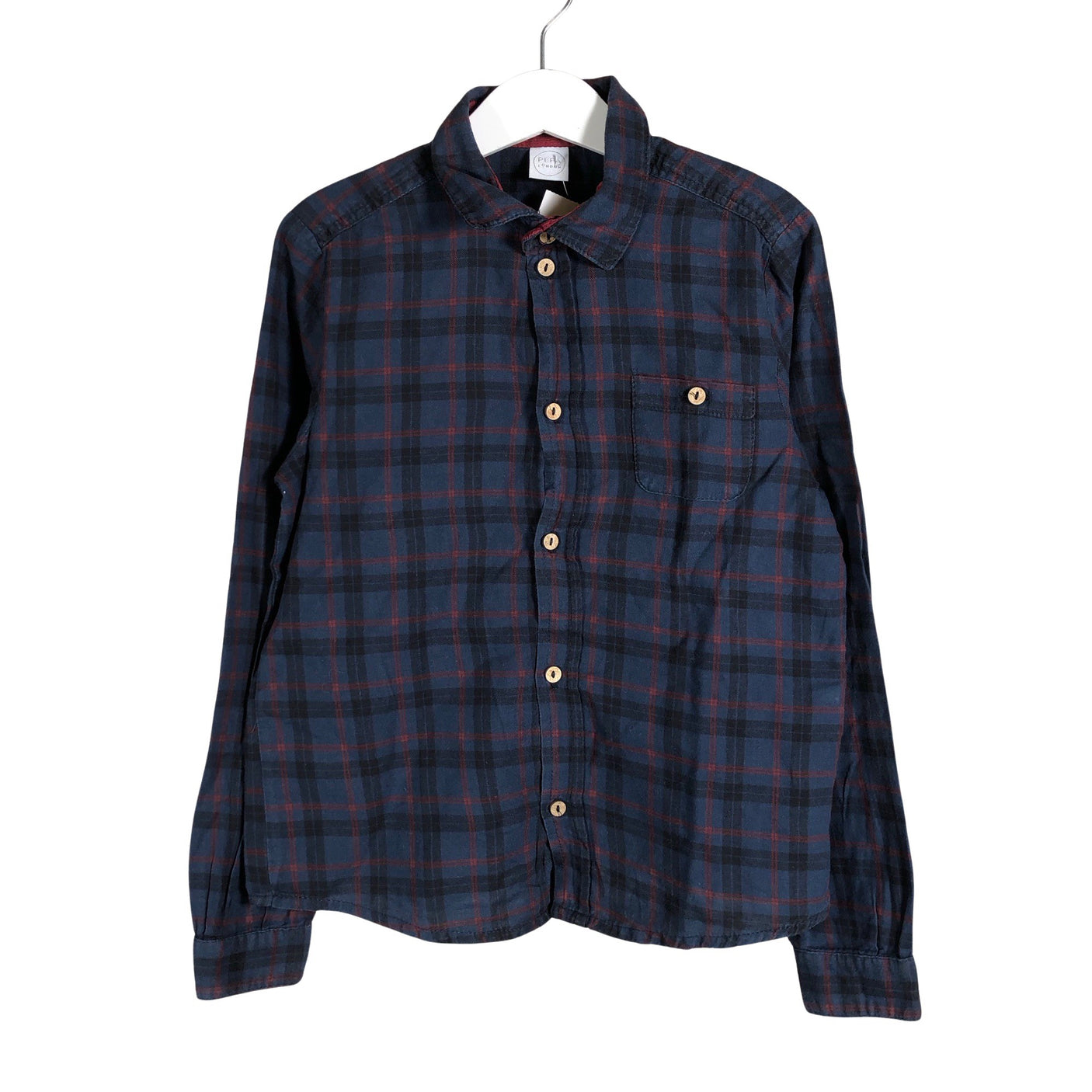Unisex Pepa London - Collared shirt, size 122 - 128 - Blue (1)