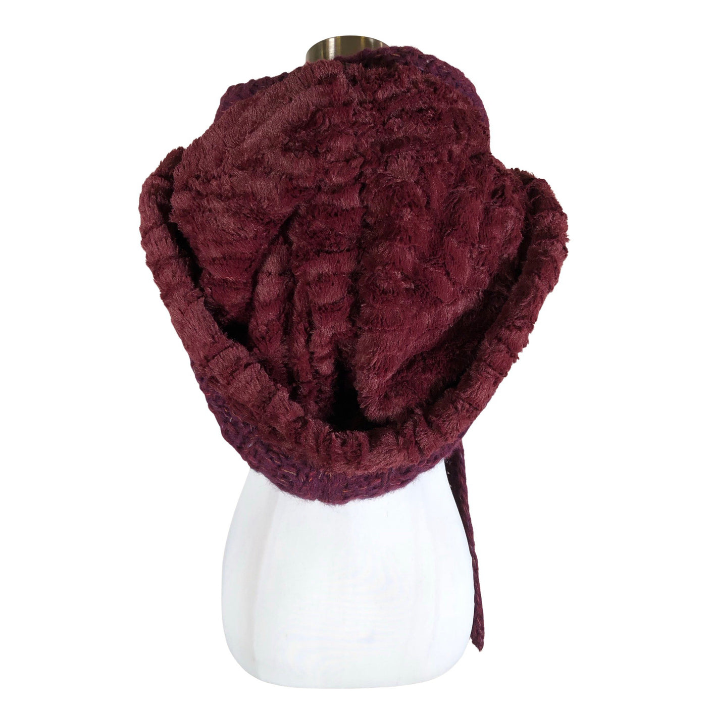 Unisex Handmade - Scarf, size Maxi - Wine red (2)