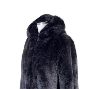 Unisex Saki - Faux fur coat, size 42 - Black (3)
