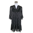 Unisex Neo Noir - Schiffon dress, size 34 - Black ()