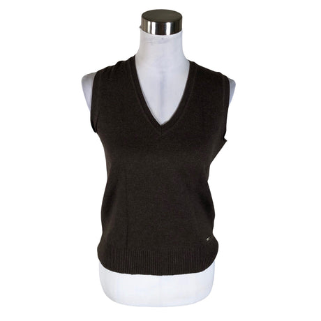 Unisex Global - Knit vest, size 38 - Brown ()