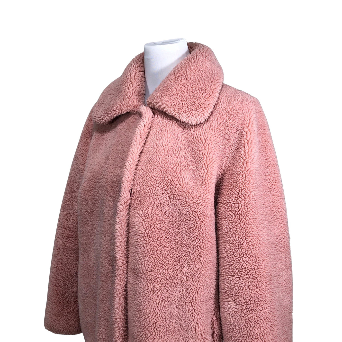 Unisex Stand Studio - Faux fur coat, size 36 - Light pink (3)