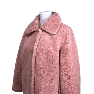 Unisex Stand Studio - Faux fur coat, size 36 - Light pink (3)