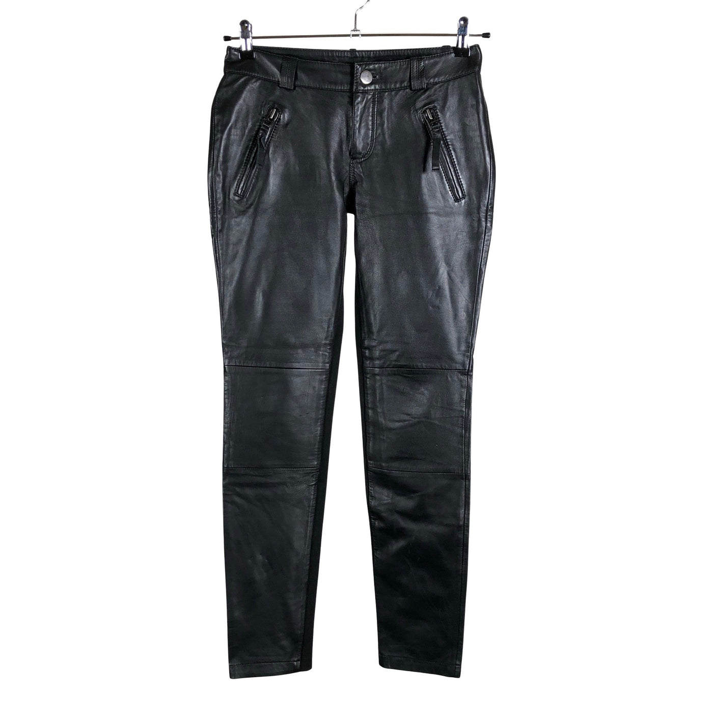 Unisex Gestuz - Leather pants, size 36 - Black (1)