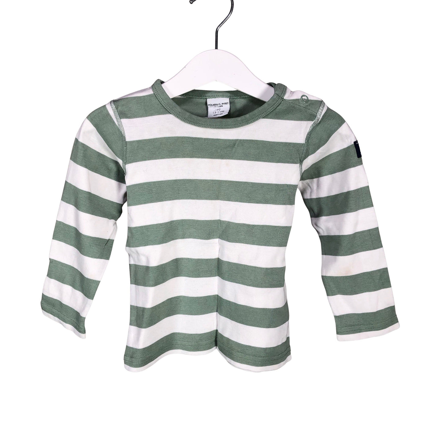 Unisex Polarn O. Pyret - Tricot shirt, size 86 - 92 - Green (1)
