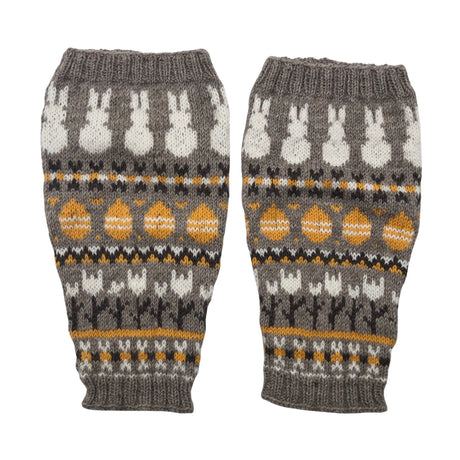 Unisex Handmade - Leg warmers, size 36 - Beige ()