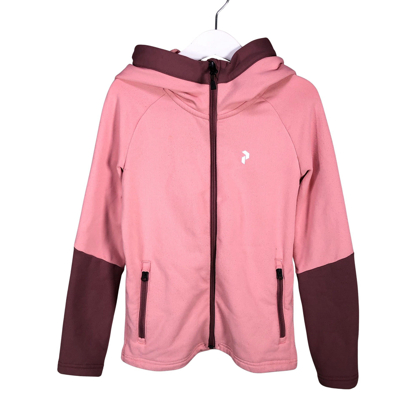 Unisex Peak Performance - Fleece jacket, size 128 - 134 - Light pink (1)