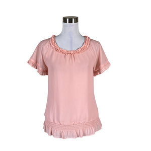 Unisex Ted Baker - Short-sleeved blouse, size 38 - Light pink (1)