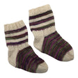 Unisex Handmade - Wool socks, size 34 - Natural white ()