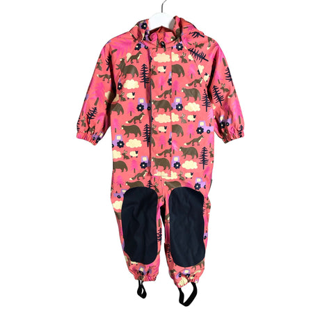 Unisex Jonathan - Rain overall, size 74 - 80 - Light pink ()