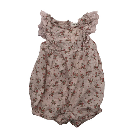 Unisex Newbie - Overalls, size 74 - 80 - Light pink ()