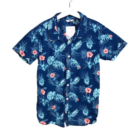 Unisex Warp - Collared shirt, size 152 - 158 - Blue ()