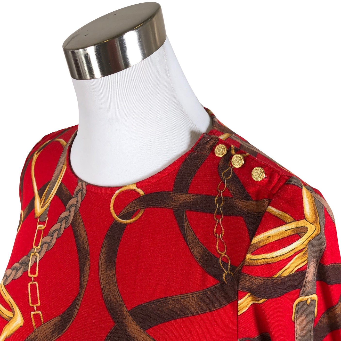 Unisex Lauren Ralph Lauren - Tricot dress, size 36 - Red (3)