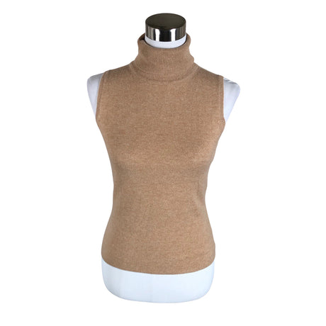 Unisex Repeat - Knit vest, size 36 - Beige ()