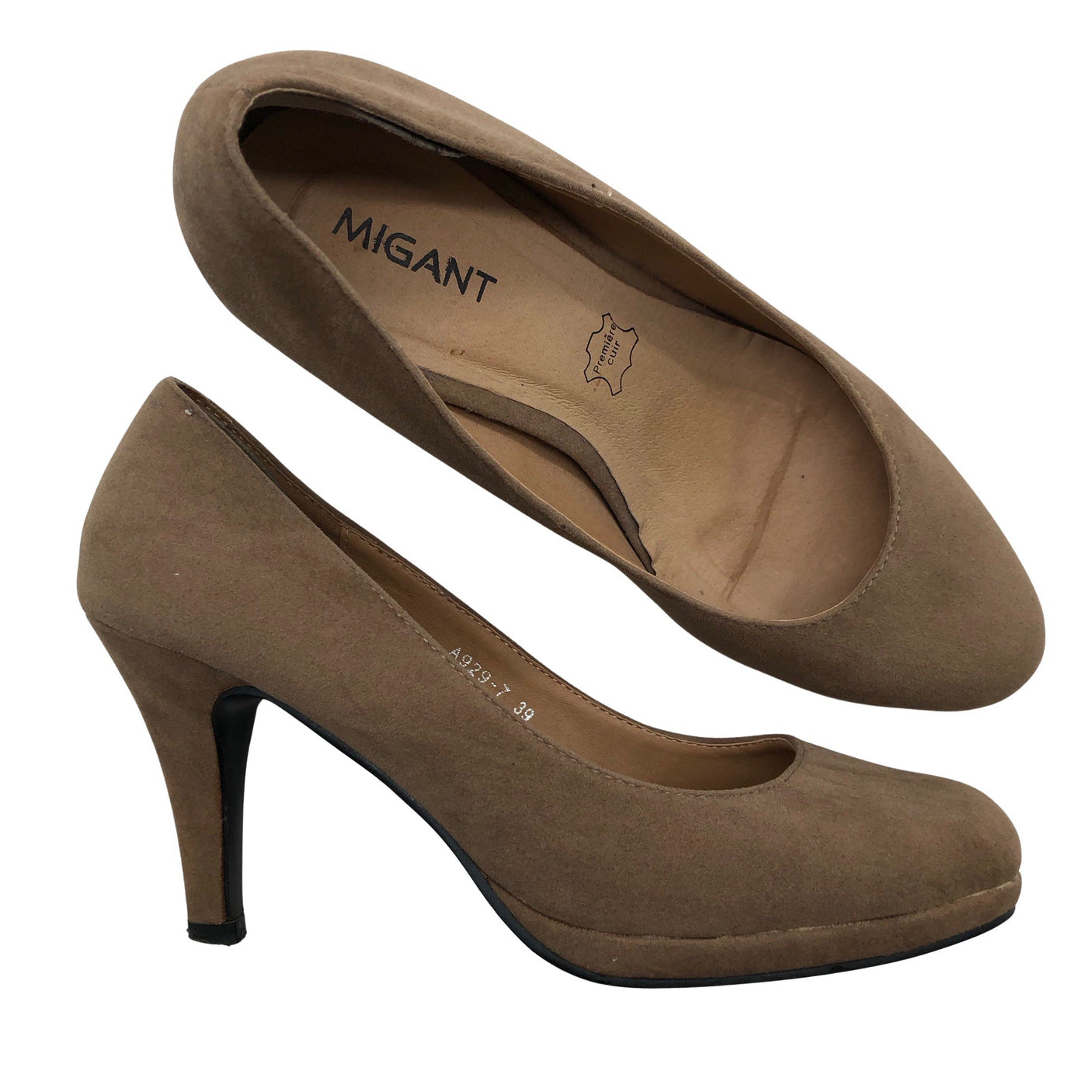 Unisex Migant - High heels, size 39 - Brown (1)