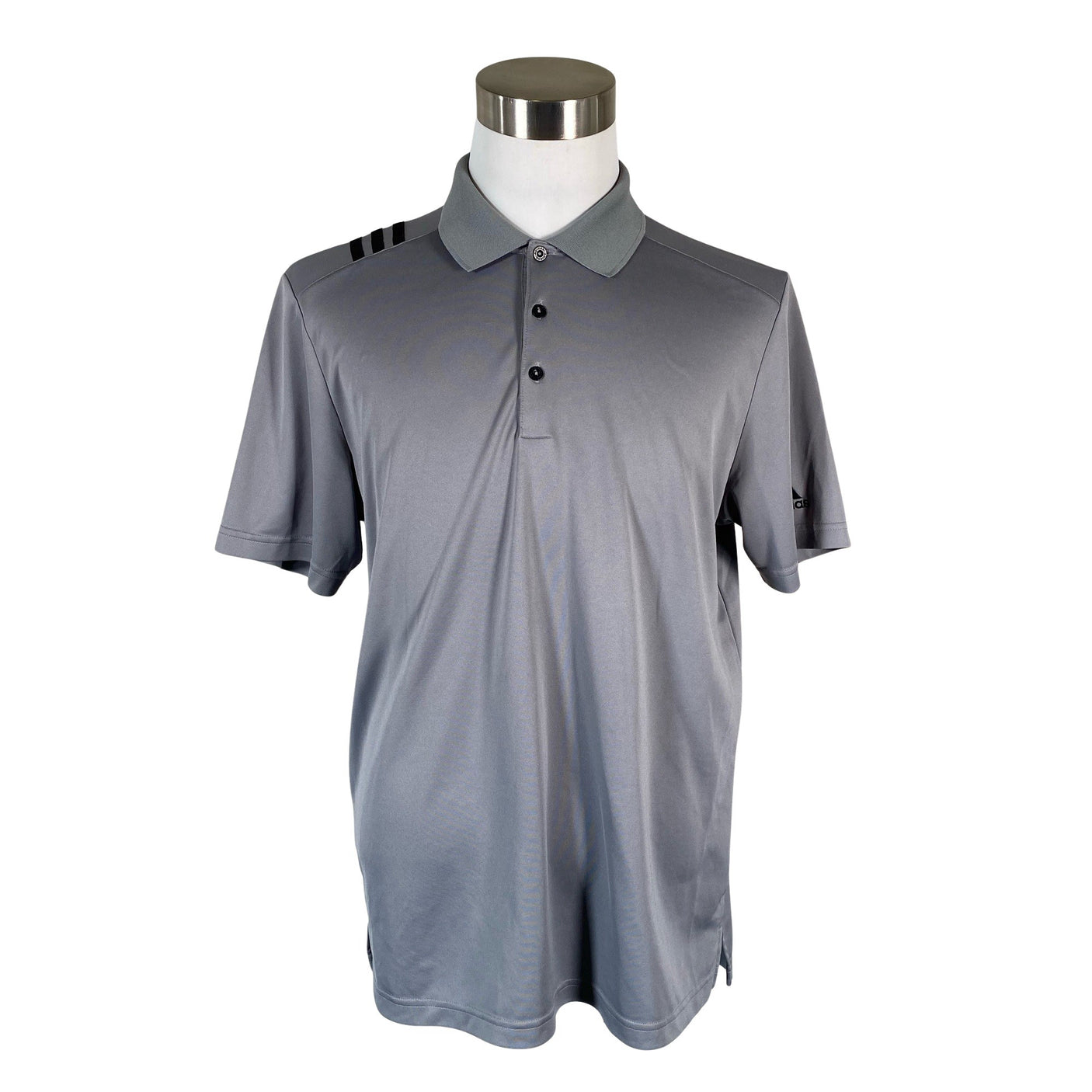 Unisex Adidas - Sports shirt, short sleeve, size L - Gray (1)