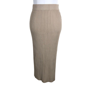 Unisex Lindex - Knit skirt, size 36 - Beige (1)