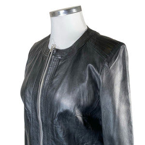 Unisex Saki - Leather jacket, size 44 - Black (2)