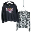 Unisex Benetton - Hoodie, size 128 - 134 - Black ()