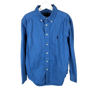 Unisex Polo Ralph Lauren - Collared shirt, size 140 - 146 - Blue (1)