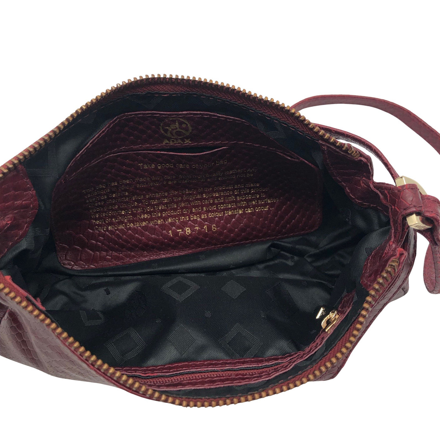 Unisex Adax - Shoulder bag, size Mini - Wine red (3)