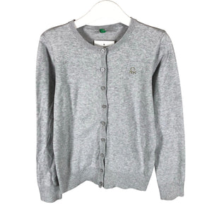 Unisex Benetton - Cardigan, size 134 - 140 - Gray (1)