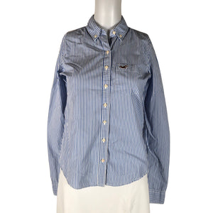 Unisex Hollister - Collared shirt, size 34 - Light blue (1)