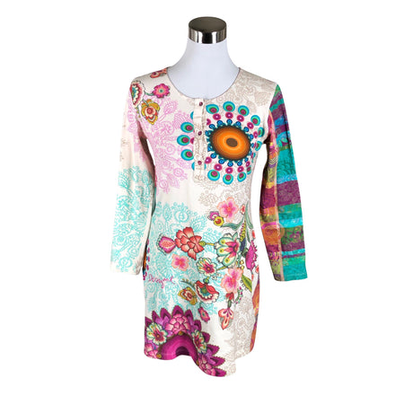 Unisex Desigual - Tricot tunic, size 36 - Natural white ()