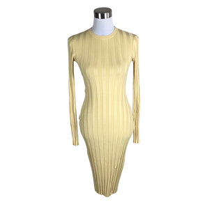 Unisex Na-KD - Knit dress, size 34 - Yellow (1)