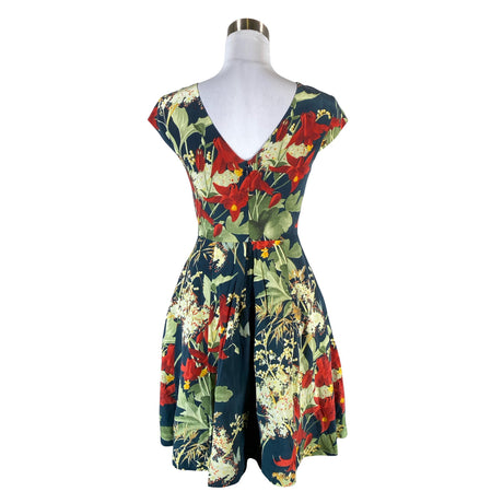 Unisex Ted Baker - Schiffon dress, size 34 - Green (2)