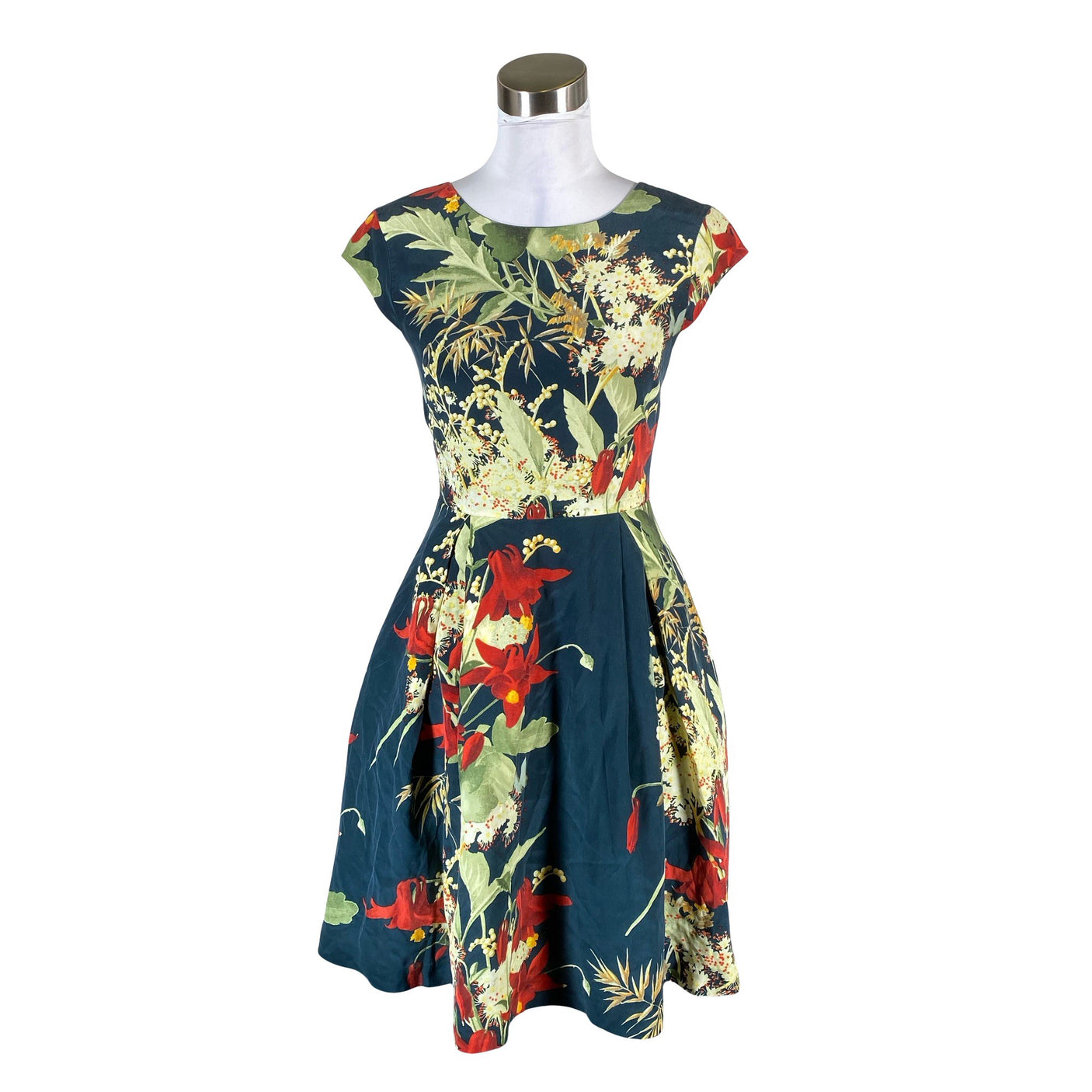 Unisex Ted Baker - Schiffon dress, size 34 - Green (1)