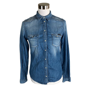 Unisex Pepe Jeans - Denim shirt, size 38 - Blue (1)