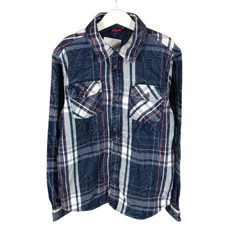 Unisex s.Oliver - Collared shirt, size 146 - 152 - Blue ()